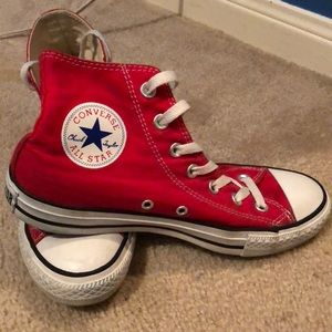 Red High Top Converse